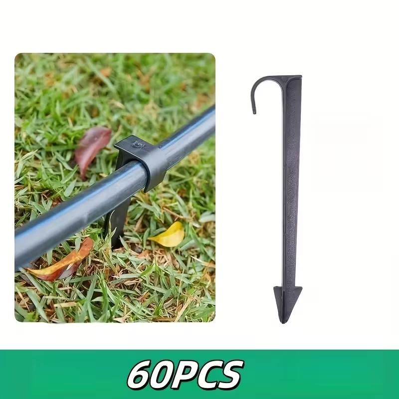 

60Pcs Water Pipe Support Stakes For 1/2 Inch & 16mm Tube Drip Irrigation Holder Garden Hose Stand Fixing Rods Accessories