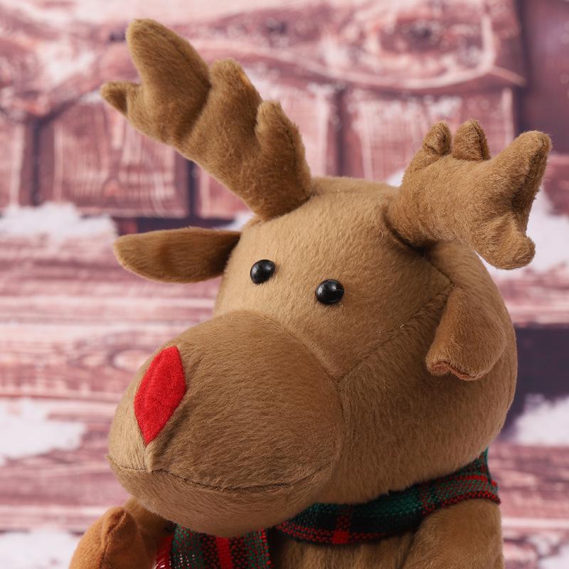 Rotating Reindeer Singing Santa Claus Christmas Toy Gift