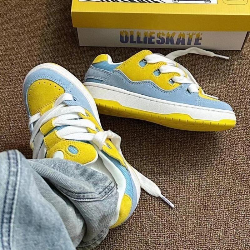 

Autumn breathable color matching little white shoes women s new trendy shoes trendy board shoes sports and leisure shoes 40