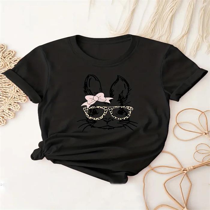 

Летний топ с круглым вырезом и принтом, модные повседневные милые женские футболки из чистого хлопка с короткими рукавами S