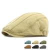 Peaked Cap Men Beret British Vintage Forward Cap Paintsman Cap