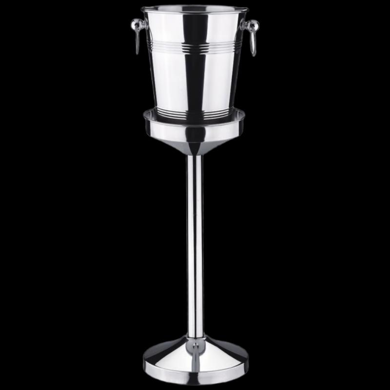 Stainless Steel Ice Bucket with Stand Set