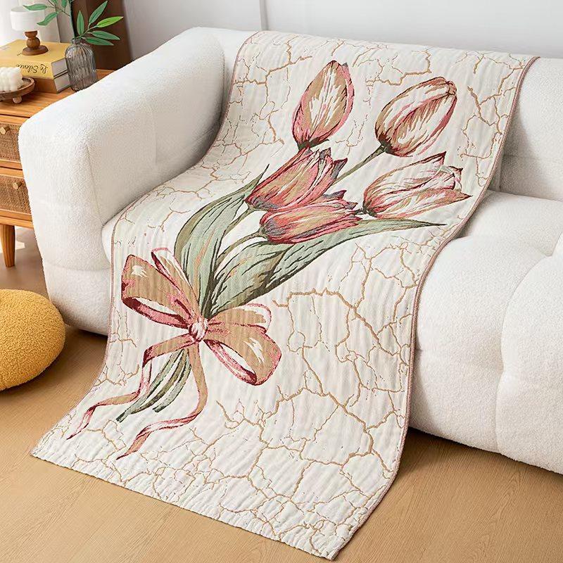 China Colored Jacquard Pure Cotton Four-Layer Gauze Bath Towel Men Women Extra-Large Adult Beach Towel Soft Absorbent
