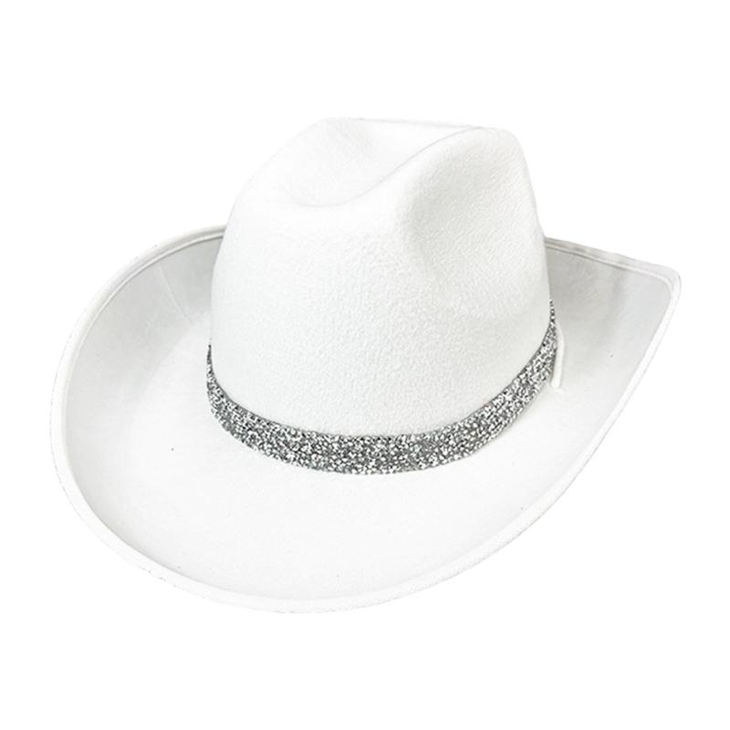 Denims Hat Unisex Jeans Hat Durability Denims Hat Rhinestones Edges Hat for Unisex Casual Wear белый