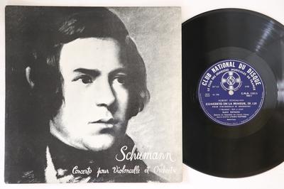 10inch Record ROBERT SCHUMANN - Concerto Pour Violoncelle Et Orches 1511 CLUB NATIONAL D France Classical Used