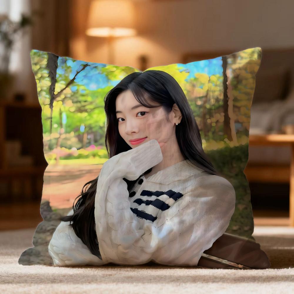 Fashion K-KKim DaHyun Cushion Cover Soft Washable Pillow Case Multi-Scene for Couch Bed Travel Office Use