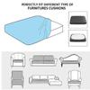 Jacquard Water Resistant Seat Cushion Cover Elastic Grey Sofa Cover for Living Room Furniture Protector for Pets Kids Removable