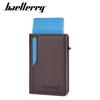 Men's card bag, new lychee pattern hot-selling RFID side push card minimalist card clip for men