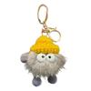 Keychain Imitation Mink Hair Cartoon Doll Charm Key Ring Fade-Resistant Compact Lightweight Backpacks Car Key Holder