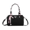 2025 New Fashion High-End Handbag Niche Girly Heart Bow Boston Commuter Shoulder Crossbody Bag