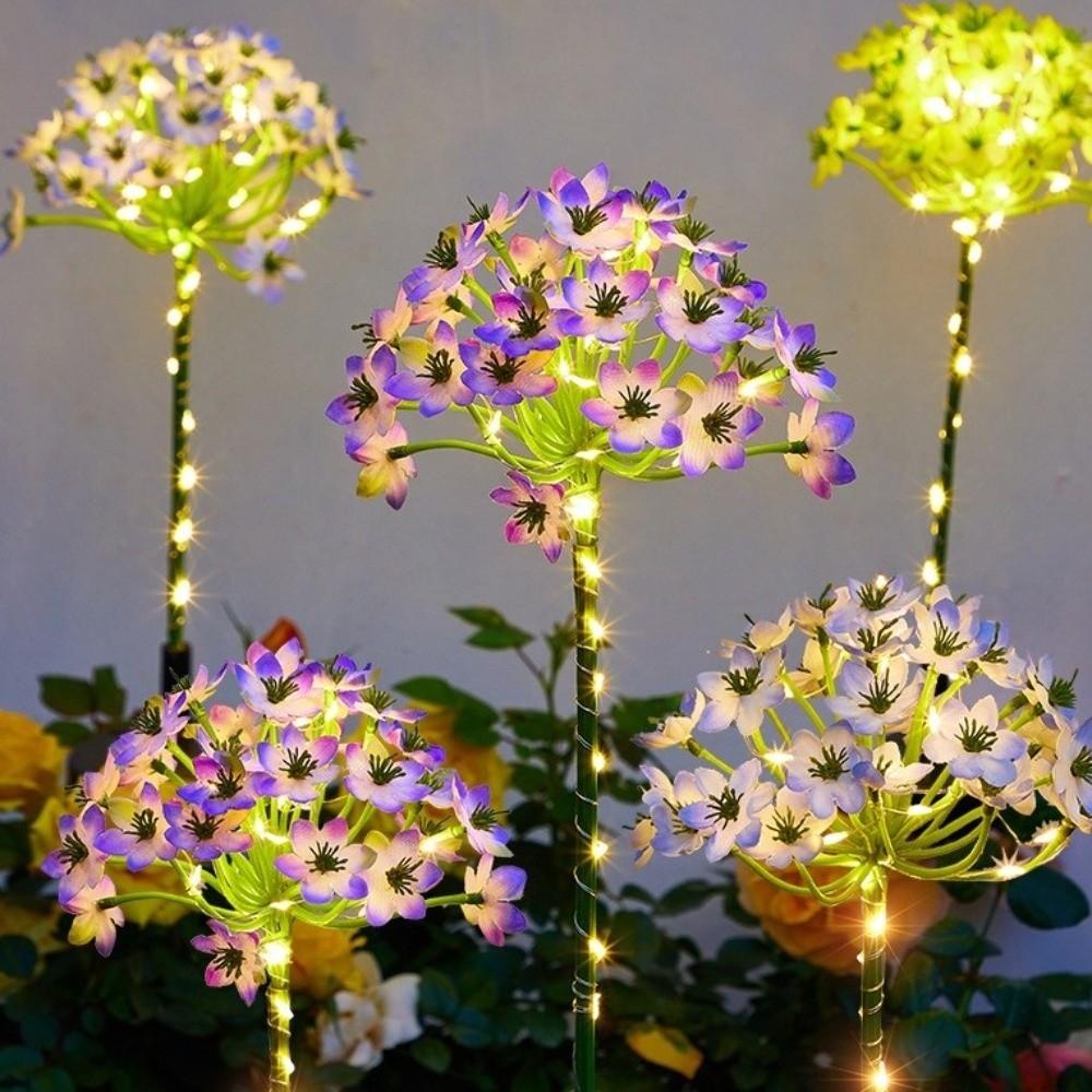 Waterproof Solar Hydrangea Flower Lamp Landscaping Landscape Light Villa Courtyard Landscape Court