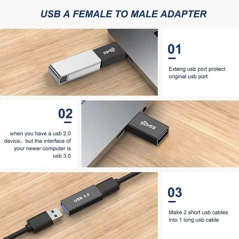 USB 3.1 to Type C Adapter Male Female OTG Connectors for Fast Data Transfer Up to 10Gbps for Multiple Devices