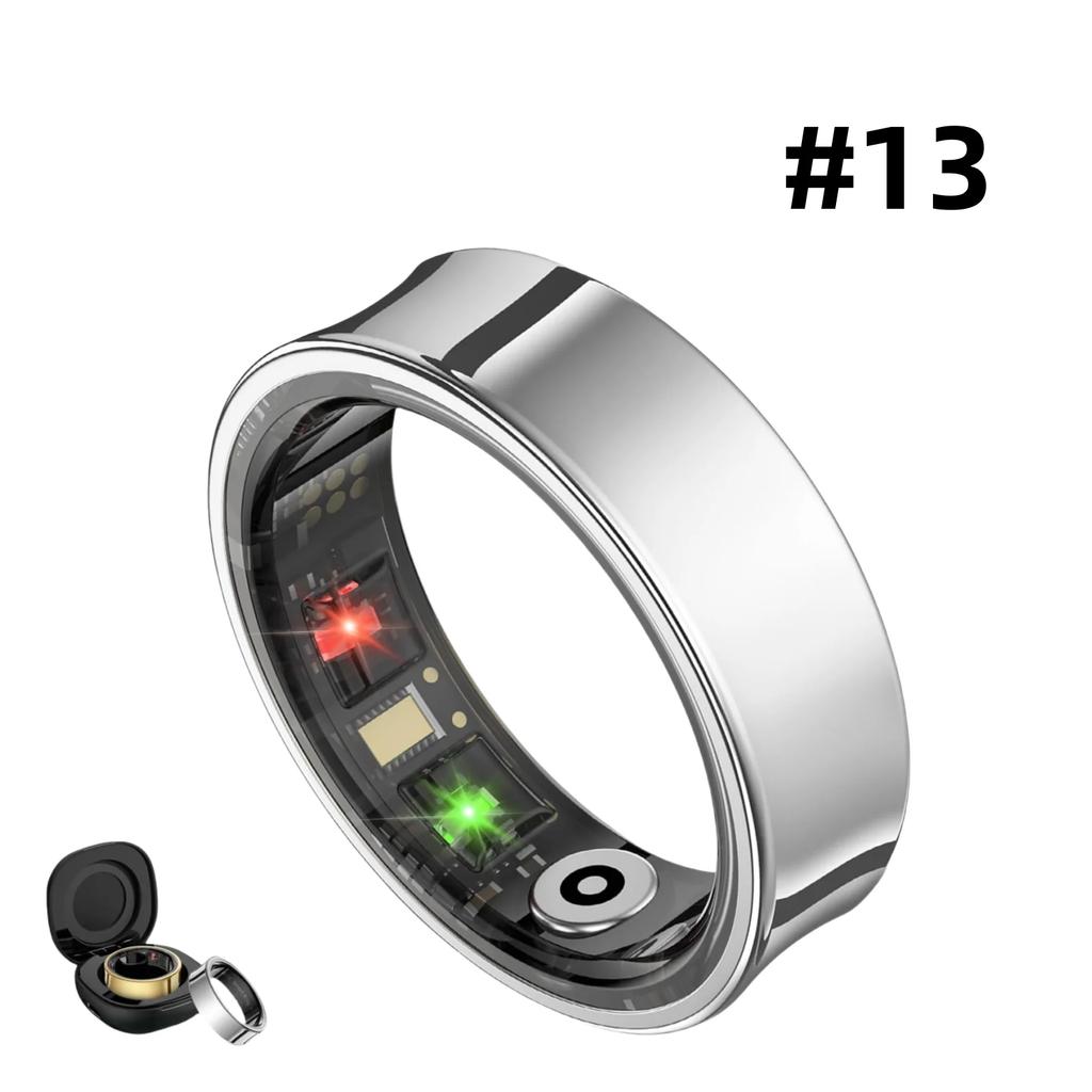 Smart Ring - Health Tracker with SPO₂/HRV/Sleep Monitor, 5ATM Waterproof & No Subscription, 7-Day Battery for Men & Women, iOS A