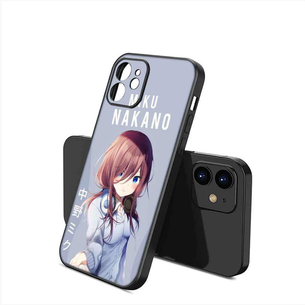 Nakano Ichika Miku Itsuki Nino Yotsuba Soft Phone Cover for Apple iPhone 15 14 Plus 13 12 Mini Pro Max XR + 13Pro 14+ 15+ Case