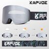 Kapvoe Photochromic Ski Goggles Magnetic Anti-Fog Lenses UV400 Protection Men Women Ski Goggles Snow Sunglasses Sports Eyewear