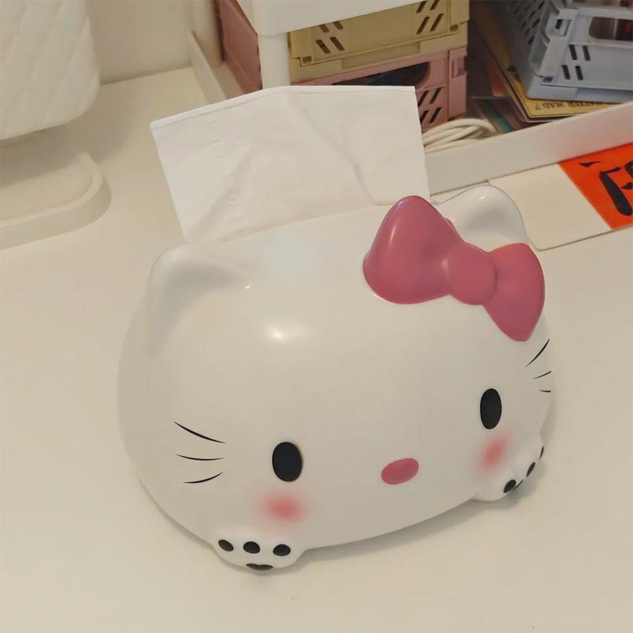 Hello Kitty KT Papiertuchbox Heim Wohnzimmer Dekoration Taschentuchhalter Taschentücher Servietten Toilettenpapier Hohe Visuelle Attraktivität