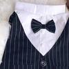 Pet Suit Bowtie Short Sleeve Cat Outfit Dog Wedding Suit Formal Shirt for Small Dogs