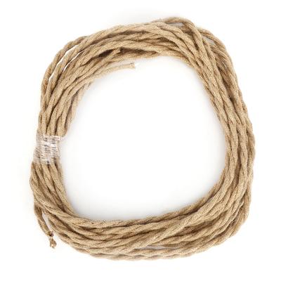Vintage konopné lano kroucený pár elektrický kabel kabel kabel pro svépomocné použití pro lustrové světlo2