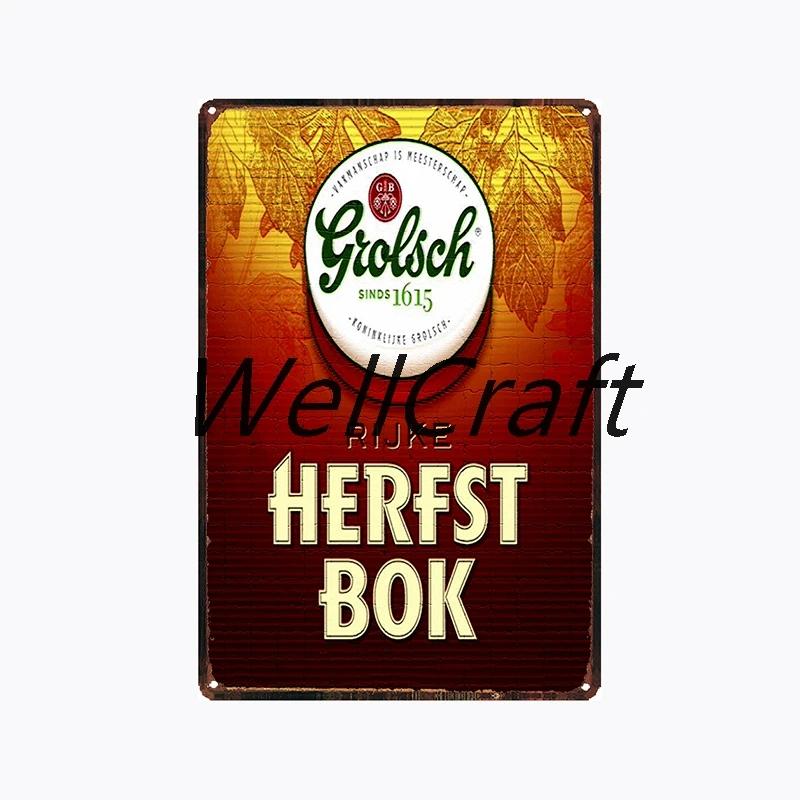 [ WellCraft ] Grolsch Metal Tin sign Vintage Wall Plaque Decor WX-51-1 room decor  vintage decor  home decor  wall decor