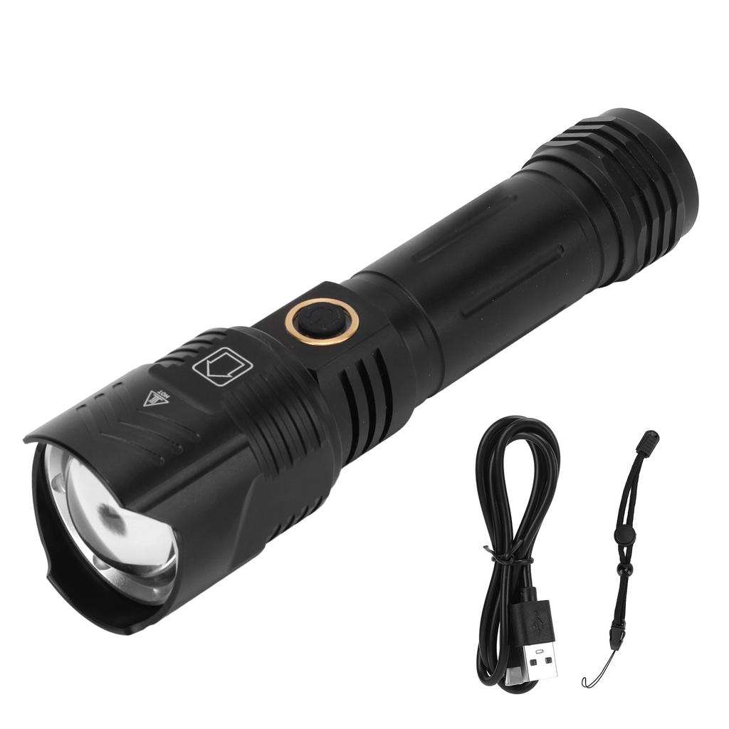 Camping Flashlight XHP160 Outdoor LED Torch USB Charging Ultra Bright IPX4 Waterproof with
