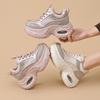 European station platform dad shoes women's 2025 autumn new fashion polished breathable mesh heightening sports and leisure shoes