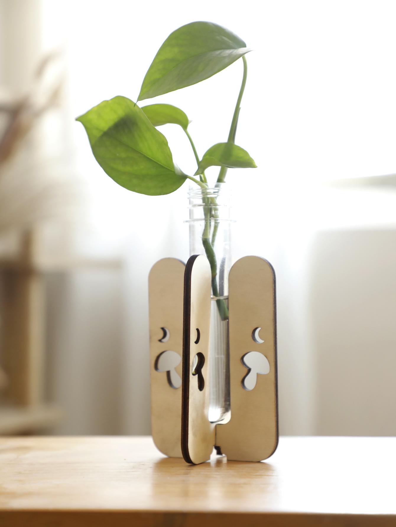 

Mushroom Plant Stand Container Ornaments Propagation Hydroponic Plant Container Ornament Fashion Art Home Decorations Desk Decor