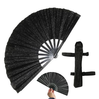 Rave Skládací Vějíř Třpytivý Holografický Ruční Vějíř Rave Party Tančící Tleskací Vějíř na Festival Klubové Vystoupení