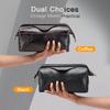 CONTACTS Genuine Leather Data Storage Bag Digital Accessories Storage Cable Phone Travel Cable Organizer