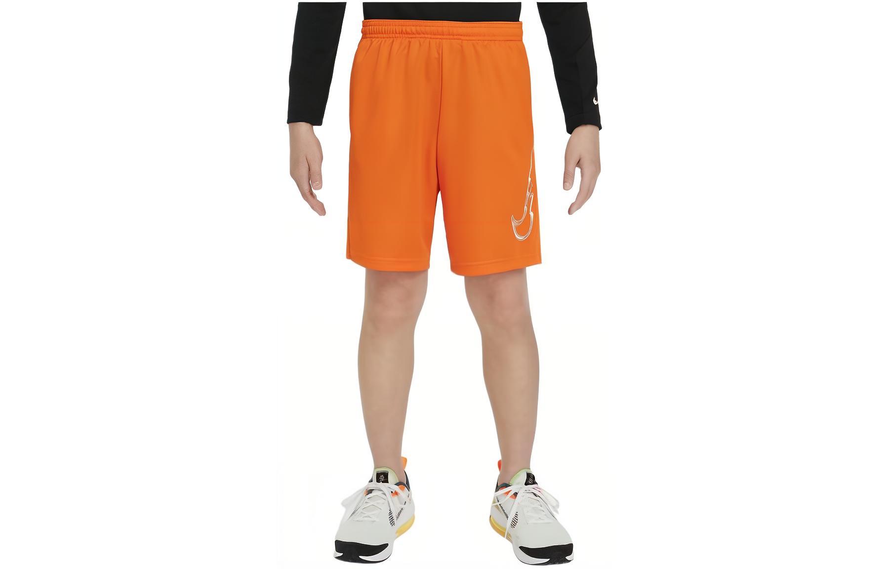 Nike Dri Fit Kids Shorts Kids  Safety Orange/White FN8706-819 XS