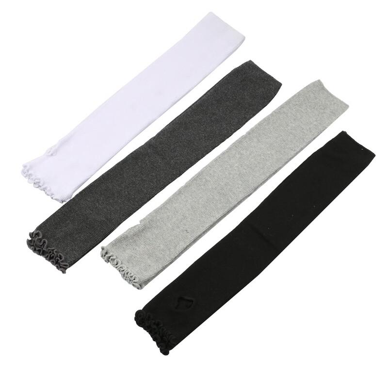 Unisex Long Rolled-Edge Warm Fingerless Gloves