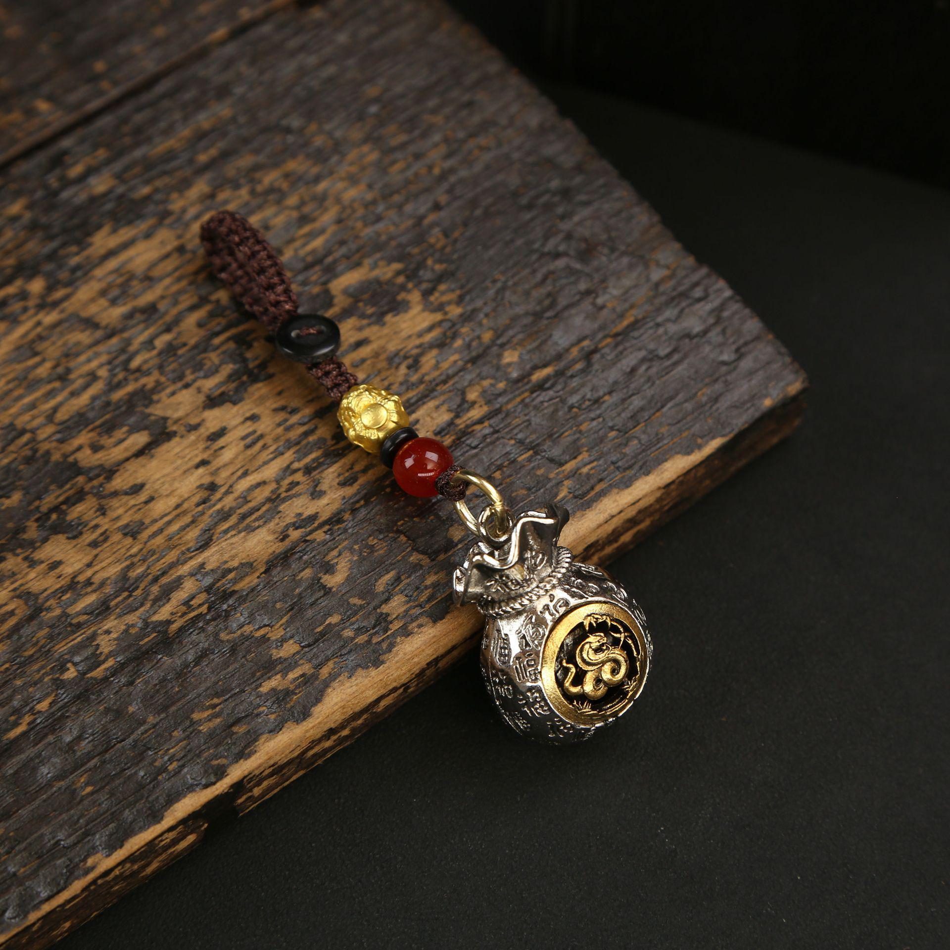 

Брелок-подвеска со знаком зодиака для мужчин и женщин - серебряный сплав, талисман на удачу в китайском стиле