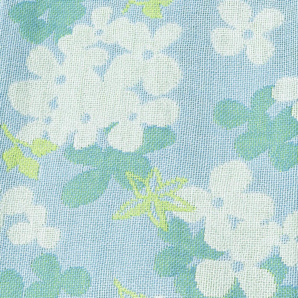 Kusunokibashi Monori Imabari Towel DS Light Gauze Face Hydrangea Made In 34 X Product Towel, Herbarium, Design, Japan, Blue, Approx. 80cm, Number