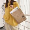 Crew neck sweater women's outerwear college knitted sweater pullover fattened to increase the lazy style top with coat base