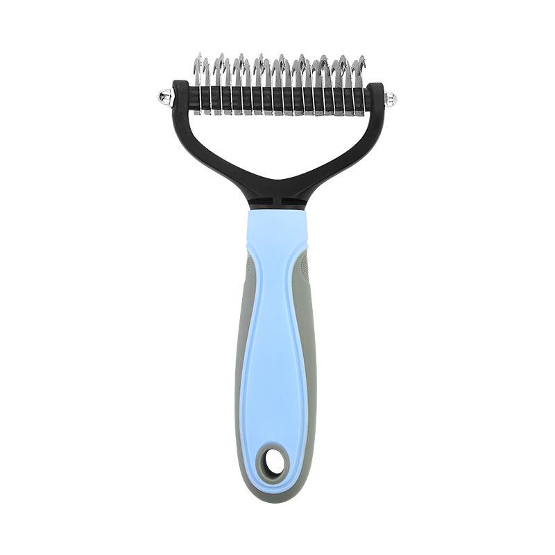 Pet Comb, Cat and Dog Comb, Pet Hair Removal Comb, Double-sided Stainless Steel Pet Split Comb