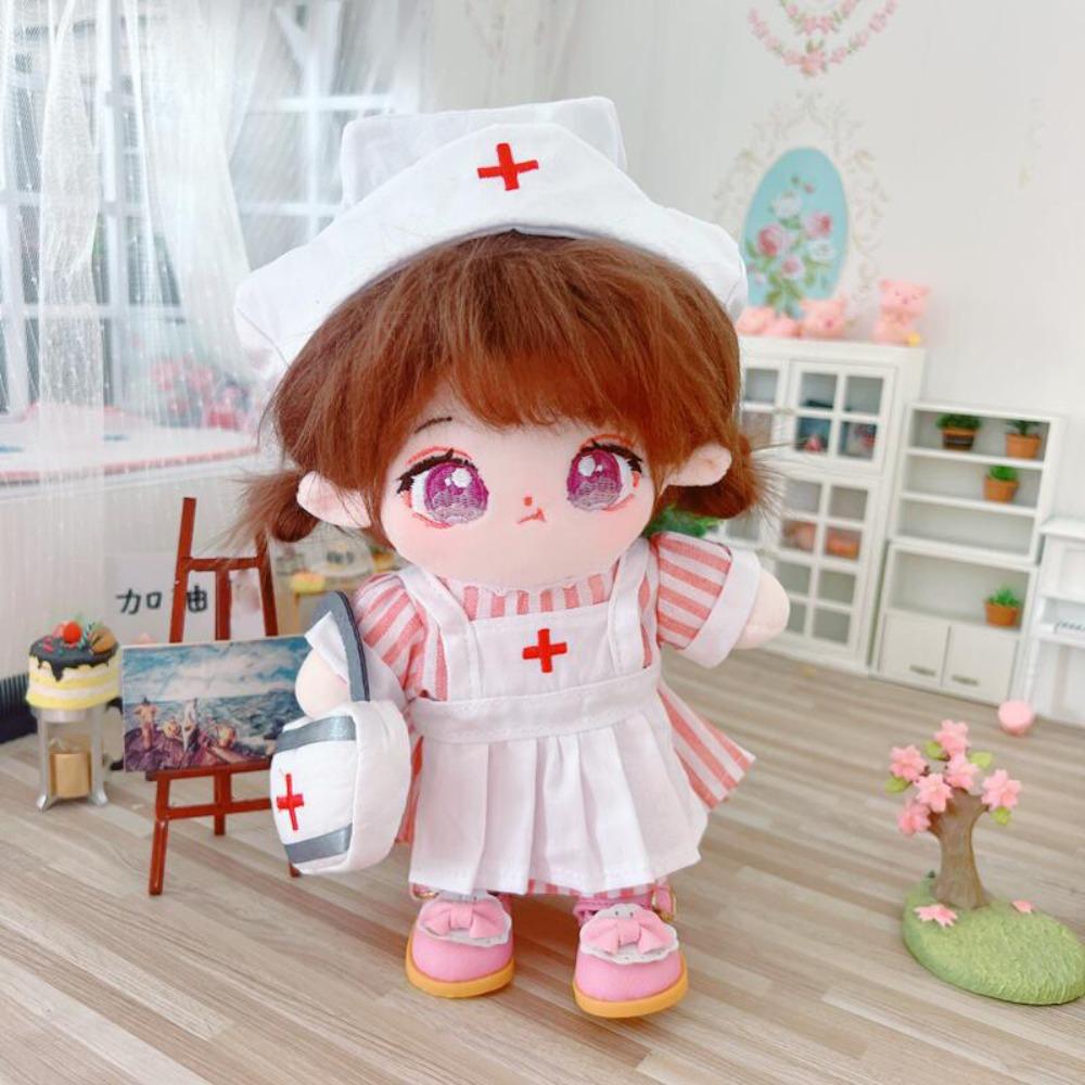 Nurse Dress Set 20CM Cotton Doll Clothes Replacement Plush Toys Clothes 20cm Cotton Doll