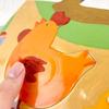 DJECO Giant Tactilofarm Jigsaw Puzzle 20 Pieces Giant Large Animal Develops Fine Motor Montessori Ages and Boys and Sports Autumn Nights - - -