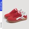 Silver German training shoes women's spring and autumn new shoes lace little white shoes niche retro women's shoes versatile board shoes