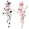 Anime Milk Girls Figure Black and White Sakura Pink Action Figure Girl PVC Model Desktop Ornaments Milkgirls Figurine Toy Gifts