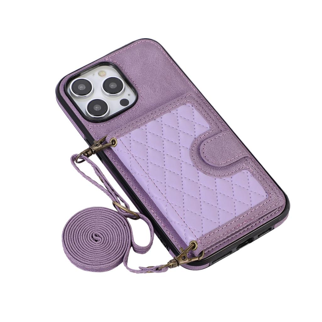 Suitable for Samsung A52 5G Diamond Crossbody Card Bag Leather Case Zipper Wallet Flip Leather Case Women's Shoulder Bag A32 5G