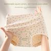 Women's Spring and Autumn 10A Bacteriostatic Extended Crotch Soft and Comfortable Mid Waist Flat Angle Briefs