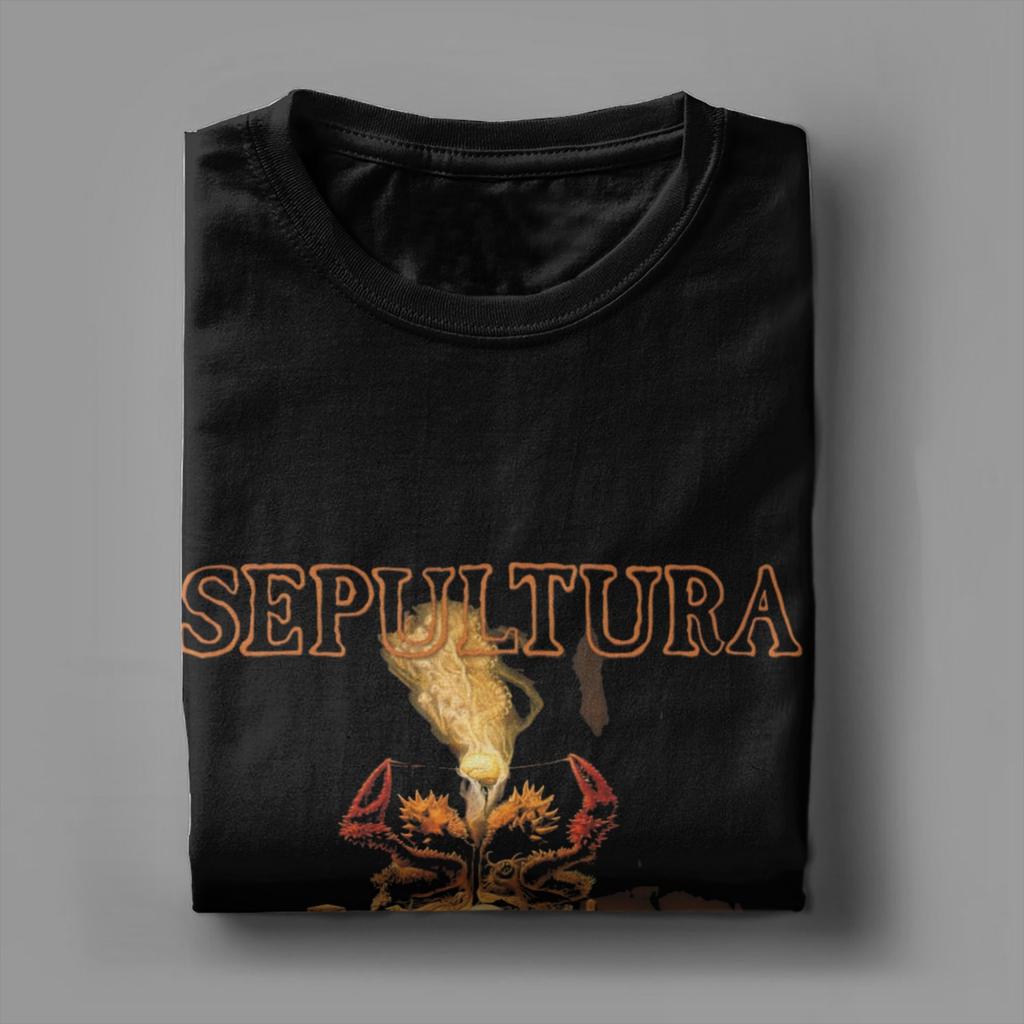 2025 Zomer Oversized Sepultura Roots Mode 100% Puur Katoen Bedrukt T-shirt voor Mannen Y2K Klassiek Ontwerp Korte Mouw T-shirts