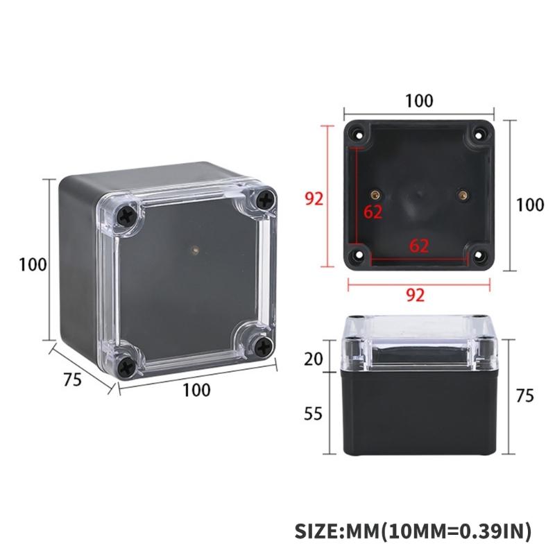 Dustproof Electrical Project Box Waterproof Electrical Enclosure Outdoor Waterproof Junction Box for Monitoring Systems
