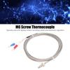 BERM K Type Screw Thermocouple Temperature Sensor Detector Gauge M6 Screw Thread 2 Wire Probe