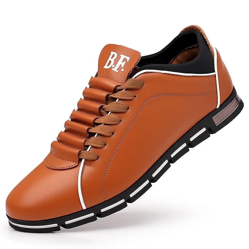 Fashion Casual Shoes Mens Outdoor Tennis Sneakers Lightweight Comfortable Lace Up PU Trainer Size Smaller Than Normals for Men