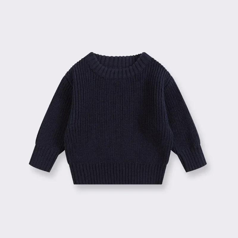 0-7T Bambino Bambina Neonato Maglione Neonato Pullover Lavorato a Maglia Top Casual Base Abbigliamento in Maglia