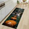 1Pcs Lotus Pattern Floor Mat Modern Kitchen Polyester Rug Non-Slip Colorful Indoor Carpet, For Home Bathroom Bedroom Living Room Decor