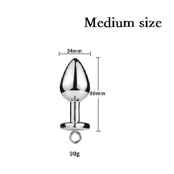 Small Medium Large Anal Beads Butt Plug Pearl Nipple Clamps Set With Chain Metal Breast Clip Bondage Slave Couple Game Sex Toy