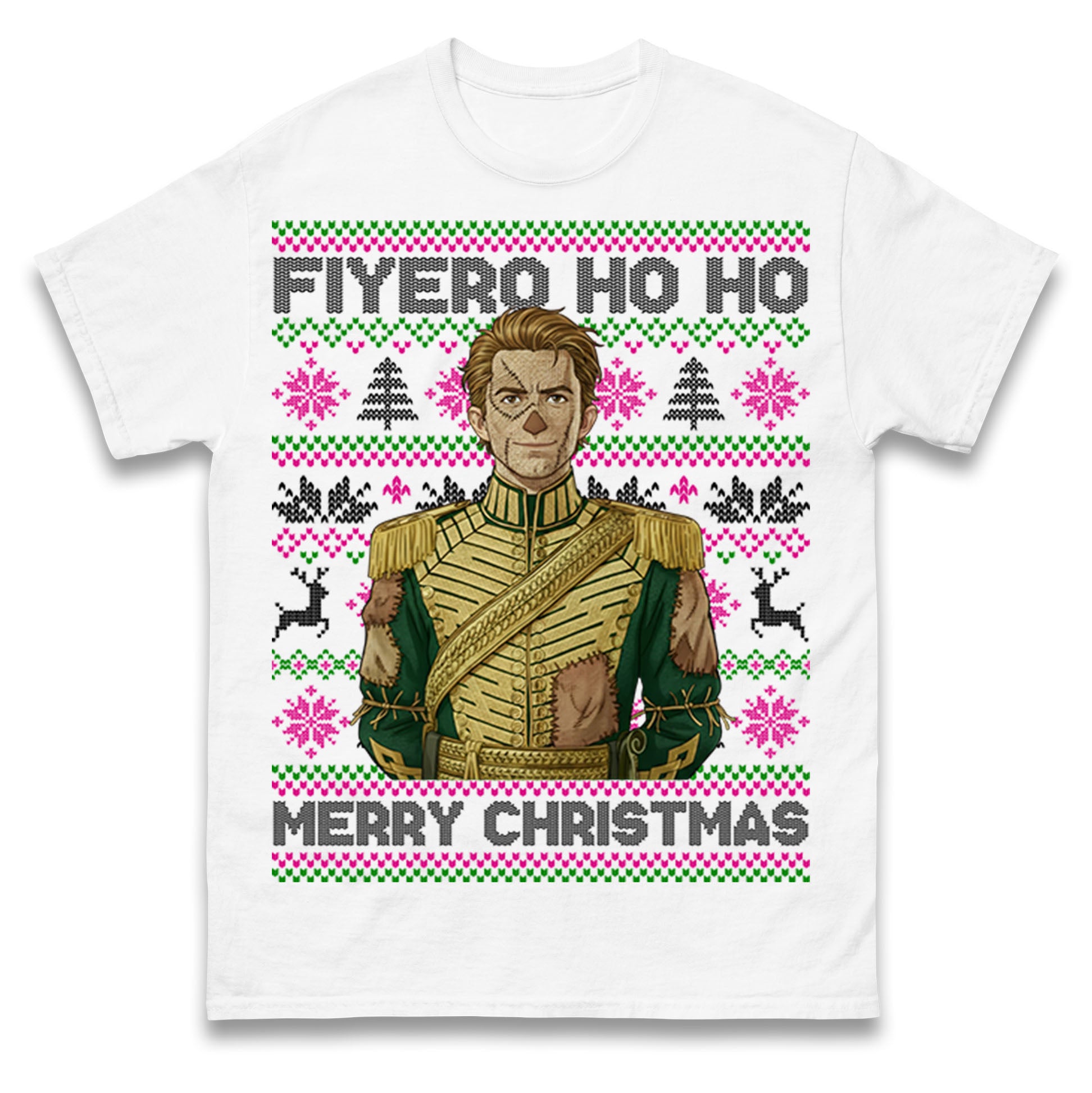 Fiyero Ho Ho Prince Fiyero Wicked Christmas T Shirt Tshirt Mens Womens Unisex Tops Tees 4XL