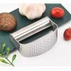 Stainless Steel Ring-Shaped Garlic Press and Crusher