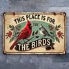 Vintage Metal Tin Sign Retro Bird Wall Art 8x12 Inch Home Decor Cafe Farmhouse